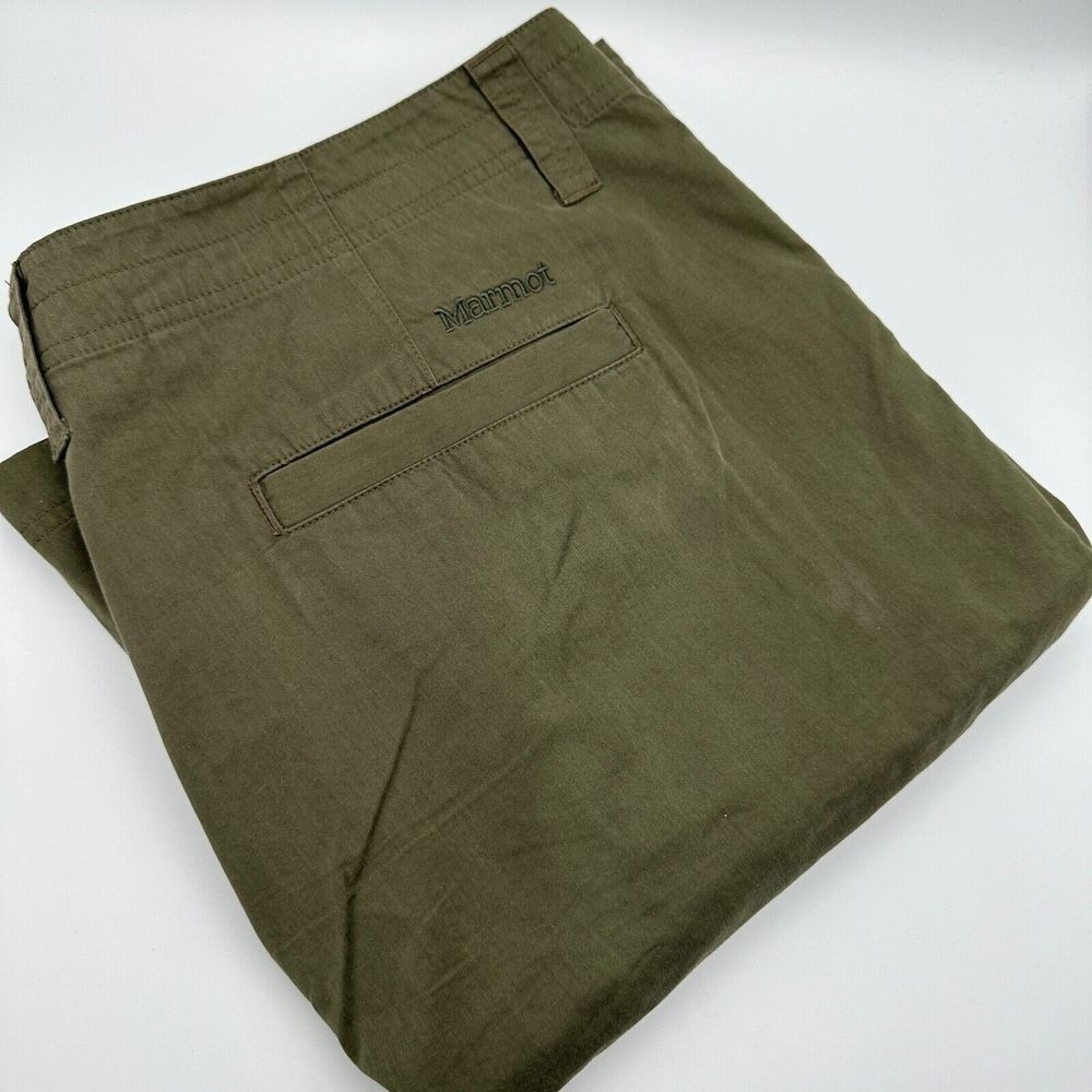Marmot Mens Cargo Shorts Hiking Casual Outdoor Olive Green Mens Size 40